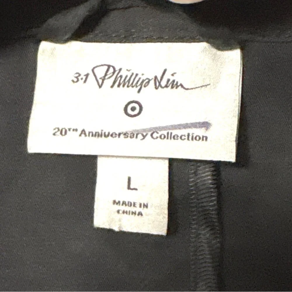 3.1 Phillip Lim 20th Anniversary Collection Black Double-Breasted Trench Coat L - Picture 4 of 5